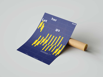 Let Her Go — a musical exploration abstract geometric graphic design grid illustration international style minimalism poster swiss style