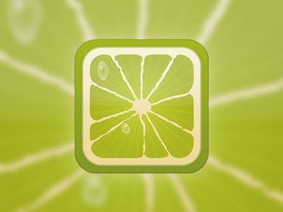 Lime button fruit icon lime logo