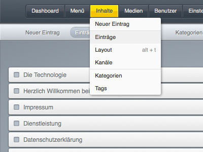 Form&System main navigation