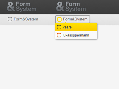 Form&System Systems Menu