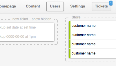 Ticket system for worx cms cms interface design navigation