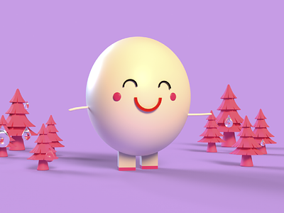 Egg 3D 3d adobe dimension branding create creative design egg graphic design illustration logo