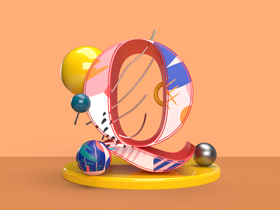 3D Lettering Abstract