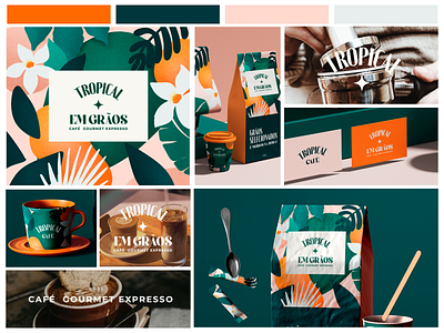 Tropical Café branding create creative design graphic design illustration logo