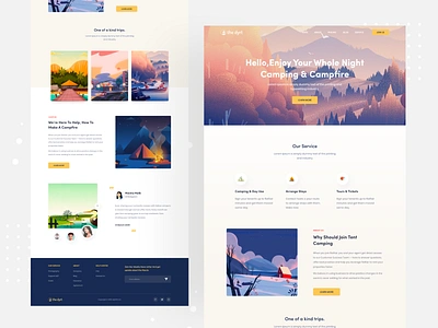 🔥Campfire Landing Page Exploration app app design app concept campfire colorful app design designer ecommerce inspiration interface landing page ui ui design user interface ux ux design web web design webpage website