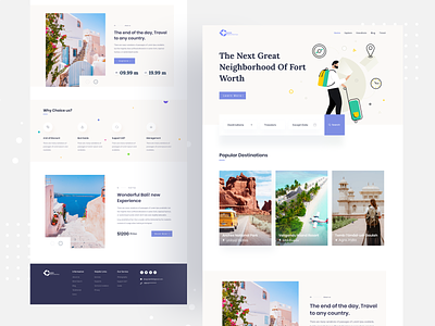 🔥Travel Agency Landing page agency agency branding agency website homepage landing page ui landingpage landingpages mockup nature photography software tour travel travel agency travel blog travel guide trip planner vacation vacations website design