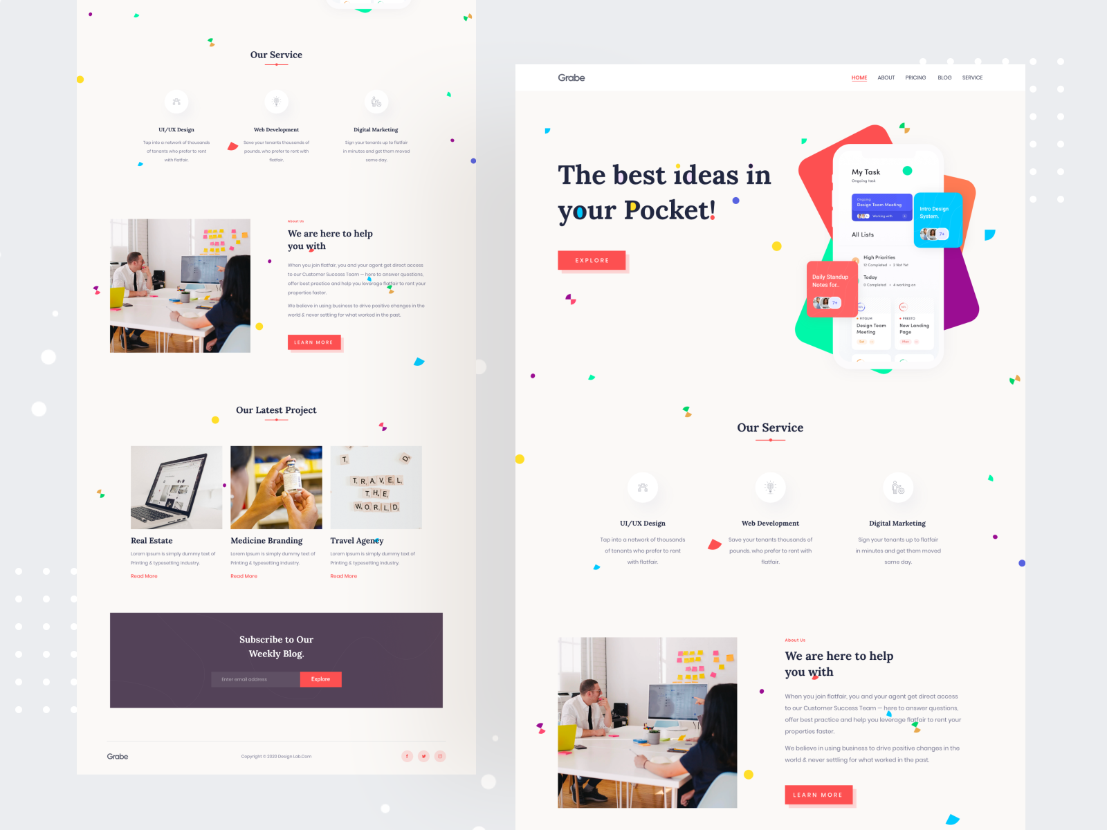 Digital Agency🔥Landing page by Jawadur Rahman Akib on Dribbble