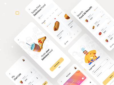 Food app UI 🌭