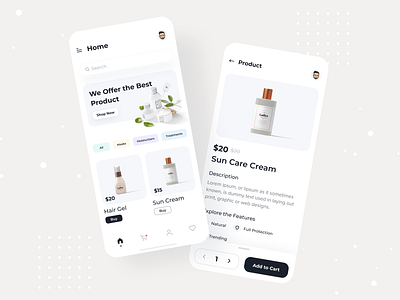 Beauty Product App app design beauty beauty product colorful app dashboard designer ecommerce inspiration interface interfacedesign trendy ui uidesign uiux user experience user interface userinterface ux uxdesign uxui