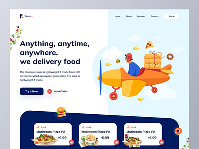 Food Delivery🍔Landing page