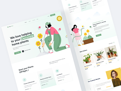 🪴My Plant - Plants Shop Landing Page