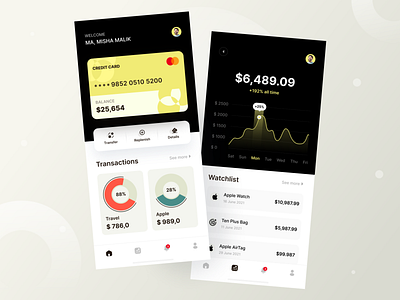 Finance App Design