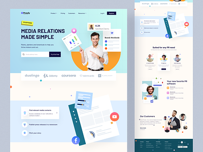 Prowly - Saas landing Page