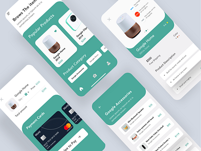 E-commerce UI App Concept android app android app design app app design app concept app ui design app ux conceptual design design designer ecommerce food delivery app google app google ecommerce app landing page typography ui ui ux ui ux design user interface