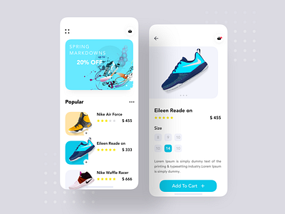 Sneakers UI App Concept