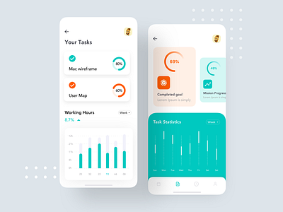 Task Management App. android app app design app concept app ui design app ux bank account colorful app conceptual design dark app dashboard dashboard app dashboard template design designer ecommerce etheric google ecommerce app task management app. typography ui ux design