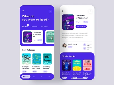 E-Book Store App android app app app design app concept appstore bookshelf colorful app conceptual design creative dark app dashboard design ecommerce inspiration reading list typography ui uiux user interface ux