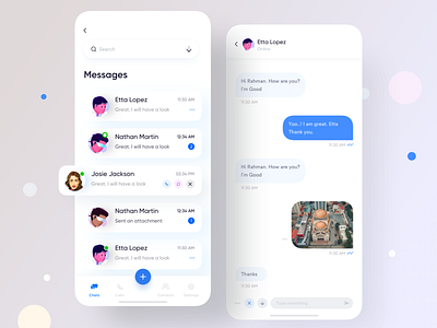 Messages & Chats App by Jawad on Dribbble