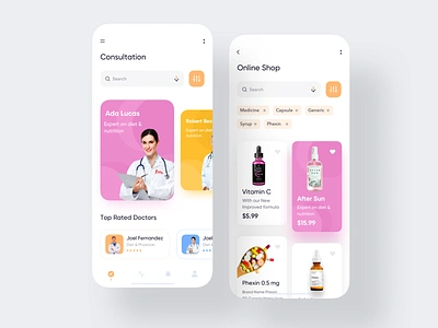 Online Consultation App app design app concept app ui design conceptual design consultation dark app dashboard designer ecommerce health health app healthcare mobile physician typography user interface