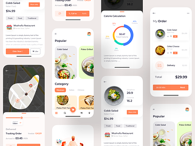 Food Delivery App android app app design app concept app workflow bank account colorful app dashboard dashboard app designer ecommerce food app food delivery food delivery app food delivery service order delivery details ui uiux user interface ux