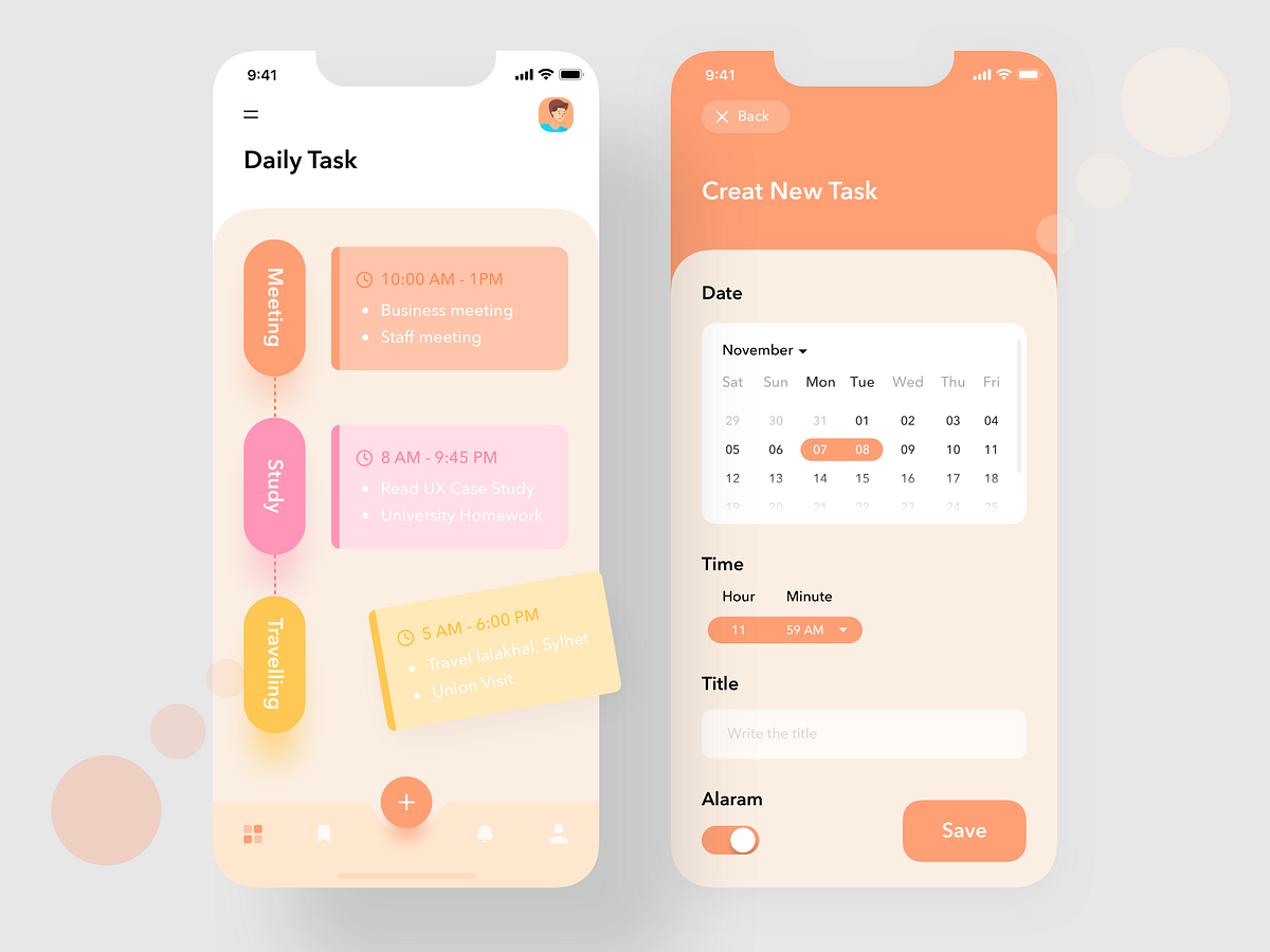 Task management App by Jawad for uigate on Dribbble