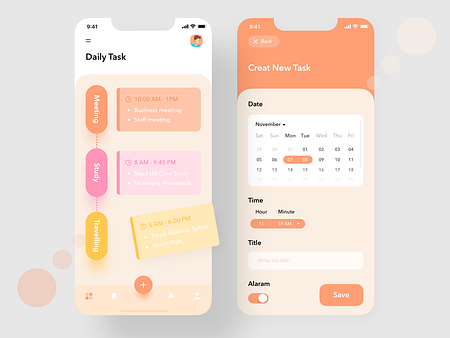 Task management App by Jawadur Rahman Akib on Dribbble