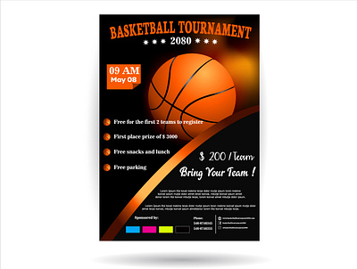 Basketball Tournament Poster ball banner basket basket ball basketball poster flayer poster poster design posters sport sports