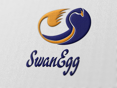Swan Egg logo abstract agg animal animal illustration animal logo animals app branding design egg logo icon logo swan swan logo typography vector