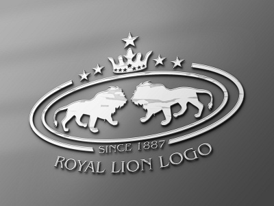 ROYAL LION LOGO illustration lion lion logo logo royal royal lion royal lion logo royal logo vector