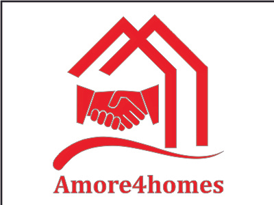 Amore4homes design logo