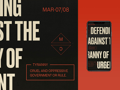 Defending Against The Tyranny of Urgent | Sermon Graphic branding christian church design iphone x lettering logo sermon art sermon graphic ux vector