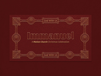 Immanuel | Christmas Celebration branding christian christmas church design design event flat immanuel lettering logo pattern sermon graphic