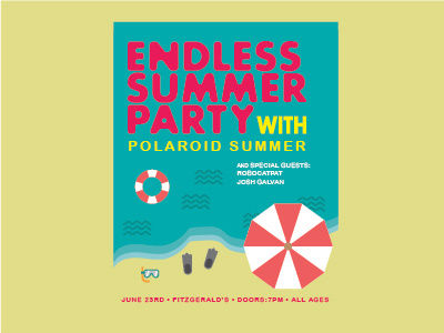 Gig Poster for Polaroid Summer