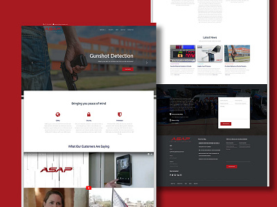 ASAP Security Services Landing Page Redesign consulting design houston interface landing page security security services ui ux web webpage wordpress