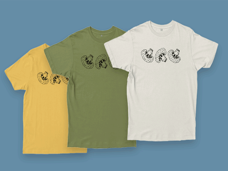 Broccoli T-shirt Ad broccoli color design gif gif animation graphic design illustration social media tshirt art tshirt design tshirtdesign