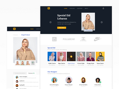 Baju Gamis Store | Web Design & Development app art bootstrap design fashion figma hijab islamic online shopping online store ui ui design web design web designer web development