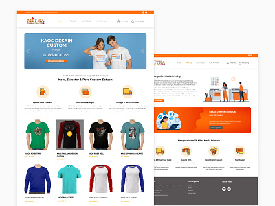 Custom Screen Printing t-shirt website bootstrap branding design figma graphic design illustration ui design web design