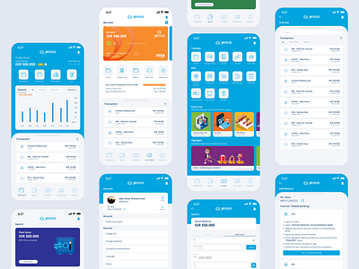 Case Study : Redesign Jenius Mobile App banking design emoney jenius wallet app