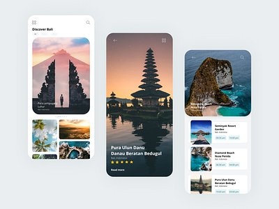 Exploration of Travel Applications app bali design indonesia travel ui ux