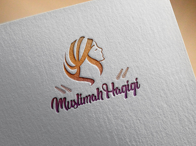 Muslimah Haqiqi Logo Design design hijab logo design muslimah photoshop visoice