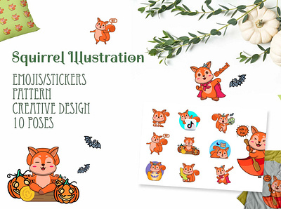 Emojis Pack - Squirrell animal bundle emojis squirrel sticker