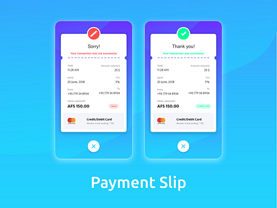 Payment Slip concept illustration mobile app payment ui ui design ux design web app