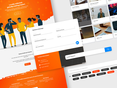 Local Collective design directory ui ux web app website