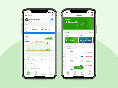 Driver Apps - Dashboard and Wallet apps dashboard design driver driver apps mobile ui ui ux wallet