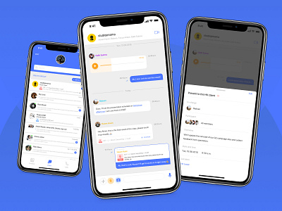 Chat Apps - set up team reminder apps design mobile ui ui ux