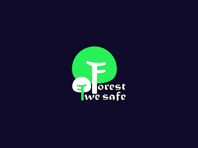 Forest we safe logo branding color design green logo tree