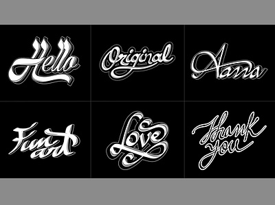 Typography black and white calligraphy designlogo handdrawn handlettering handwritten logo mashud19 signature typography