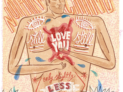 Smiths - I Still Love You analogue ed j brown editorial handmade illustration morrissey music print screenprint text as image texture the smiths typography