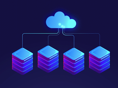 Digital Cloud 2d animation 2danimation after affects after effects animation aftereffects animation cartoon cloud system cloud technology digital cloud future cloud illustration motion animation motiongraphics