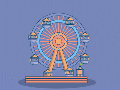 Carousel 2d animation 2danimation after affects after effects animation aftereffects animation carousel cartoon illustration motion animation motiongraphics